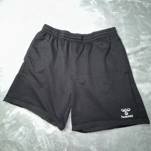 HUMMEL Mens Sport Shorts Large  Black cotton blend